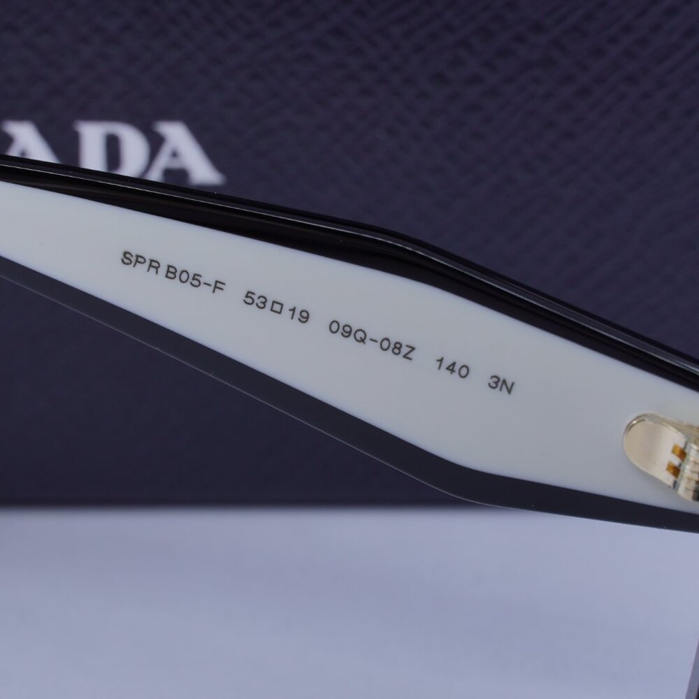 Prada PRB05SF 09Q08Z Rectangle Sunglasses – Black - Picture 8 of 10